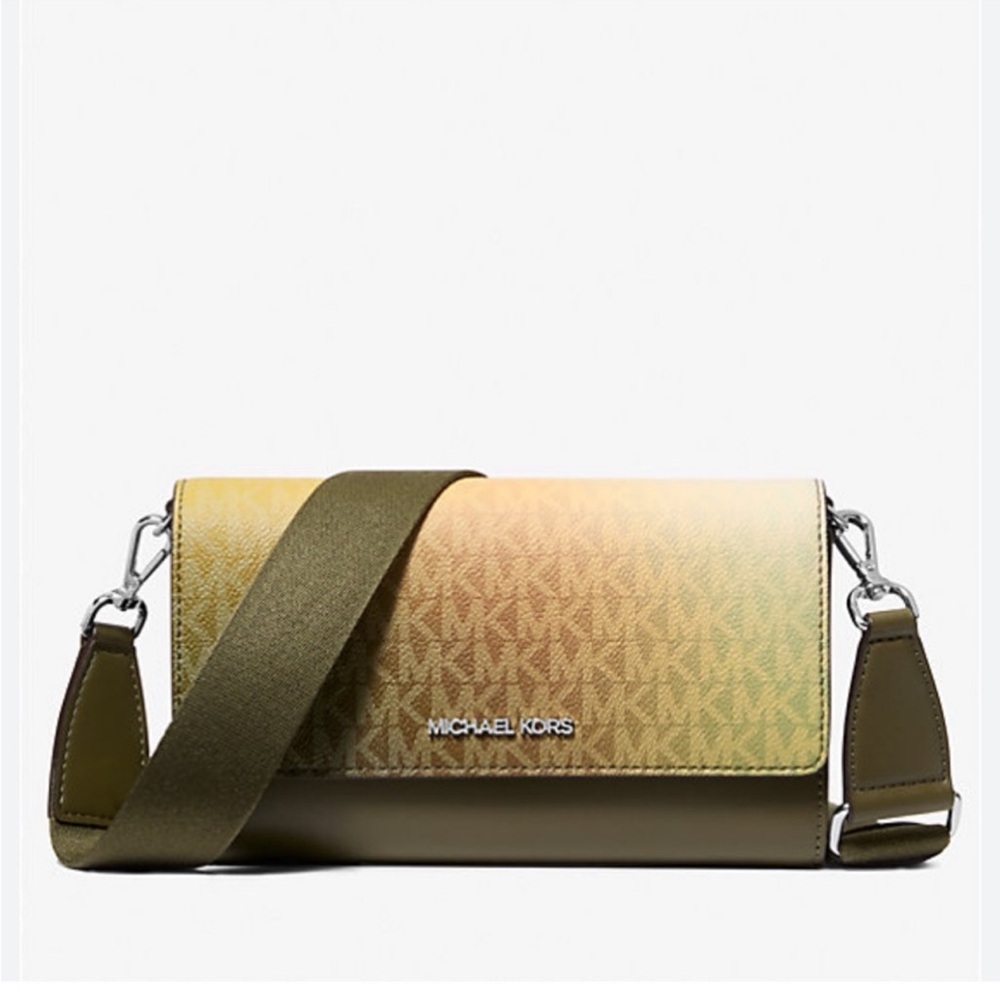MICHAEL KORS Jet Set Large Ombré Signature Logo Crossbody Bag
Olive Multi
NWT